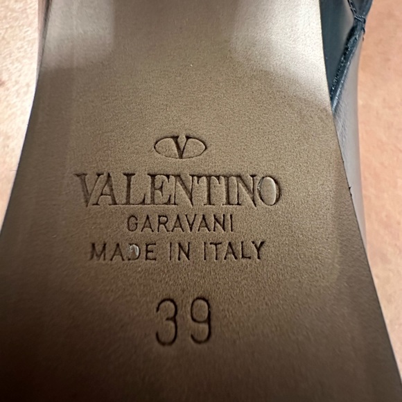 VALENTINO GARAVANI  Tan-Go 155 leather platform ankle boots - Picture 9 of 12